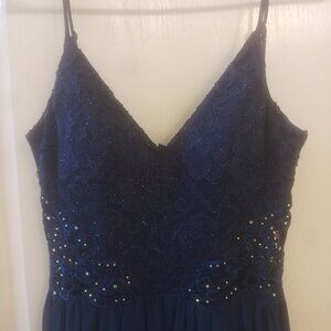 Blue prom dress